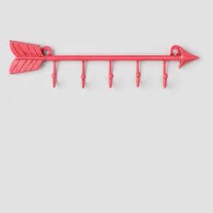 Pink Arrow Hook Wall Decor